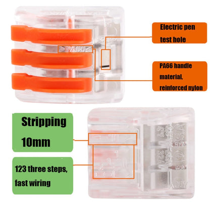 10 PCS VSE-413W Plastic Terminal Home Wiring Terminal Wire Connector, VSE-413W