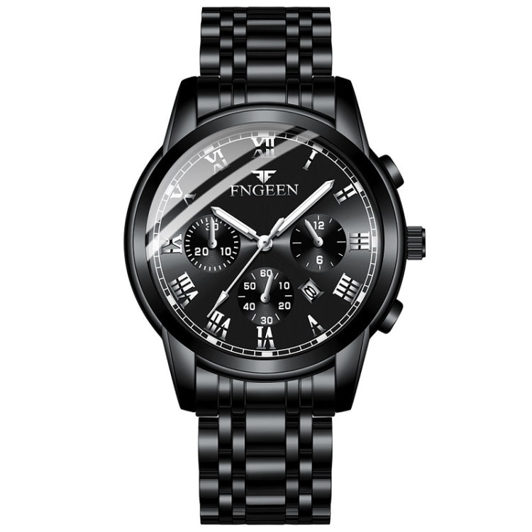 FNGEEN 4006 Men Automatic Mechanical Watch Waterproof Quartz Watch, Gold Blue Surface, Gold Black Surface, Gold White Surface, White Steel White Surface, White Steel Black Surface, White Steel Blue Surface, Black Steel Black Surface