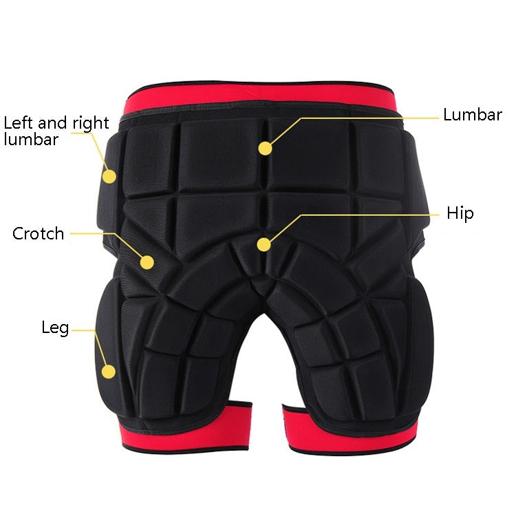 SULAITE Roller Skating Protective Equipment Fishing Pants Outdoor Sports Drop Diaper Pants Protective Gear, S, M, L