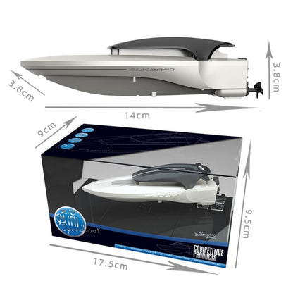 Children Mini Wireless Electric Speedboat Model Boat Simulation Remote Control Toy Boat, Red, Gray, Blue