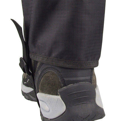 LUCKSTONE Mountaineering Hiking Wear-Resistant Waterproof Cover Lightweight Breathable Muddy Road Anti-Dirty Foot Cover, Foot Cover M  (Black)