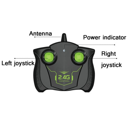 2.4G Remote Control Motorcycle Drifting Rotating High-Speed Side-Tracking Off-Road Motorcycle, Black Green, Black Orange