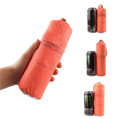 Outdoor Hiking Camping Heat-Reflective Thermal Insulation Sleeping Bag Emergency Blanket, Double Envelope 200cmx 145cm, Mummy 210cm x 83cm, Single Envelope 200 x 72cm (Silver Gray)