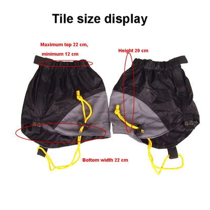 Outdoor Dust-Proof and Dirt-Proof Foot Cover Lightweight Silicone-Coated Nylon Waterproof Snow Cover, Snow Cover(Lemon Green), Snow Cover(Classic Black), Snow Cover(Orange), Snow Cover(Sky Blue)