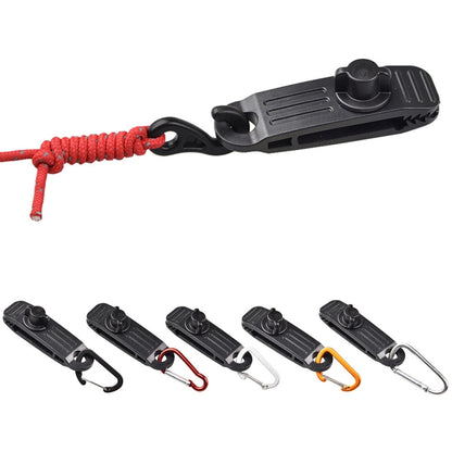 10pcs /Set Outdoor Camping Canopy Windproof Clip Tent Additional Pull Point Plastic Clip Rainproof Tarp Fixing Clip, B Clip, B Clip + Bouncy Ball