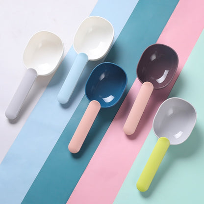 Cat Food Dog Food Spoon Pet Food Spoon Dog Cat Supplies, Gray+Green, White+Blue, White+Gray, Indigo+Pink, Brown+Pink