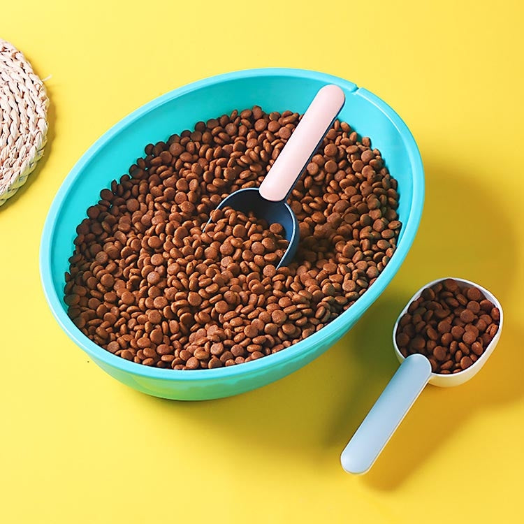 Cat Food Dog Food Spoon Pet Food Spoon Dog Cat Supplies, Gray+Green, White+Blue, White+Gray, Indigo+Pink, Brown+Pink