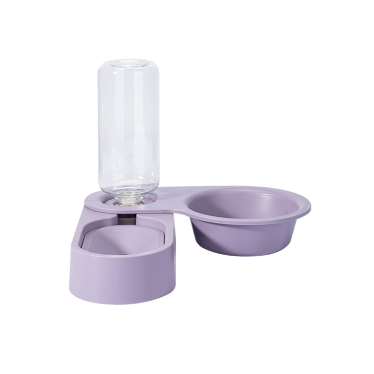 Pet Supplies Dog Cat Food Bowl Folding Rotating Double Bowl, Green Without Bowl, Purple Without Bowl, Pink Without Bowl, Gray Without Bowl, Green With Bowl, Purple With Bowl, Pink With Bowl, Gray With Bowl
