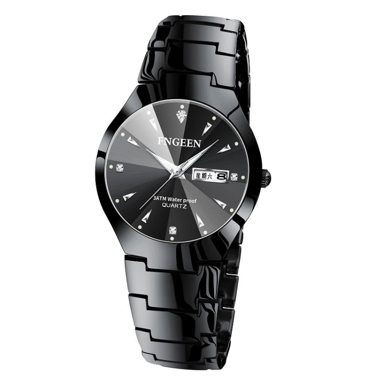 FNGEEN 5808 Men Fashion Steel Strap Quartz Watch Couple Watch, Brown Steel Coffee Surface, Black Steel Black Surface, Stainless Stee White Surface, White Steel Black Surface, Stainless Steel Blue Surface