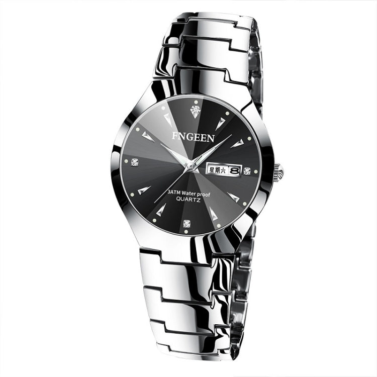 FNGEEN 5808 Men Fashion Steel Strap Quartz Watch Couple Watch, Brown Steel Coffee Surface, Black Steel Black Surface, Stainless Stee White Surface, White Steel Black Surface, Stainless Steel Blue Surface