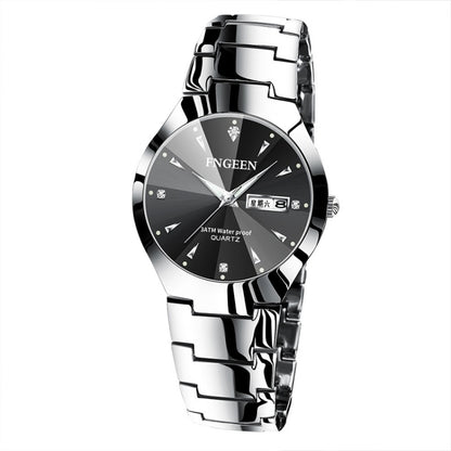 FNGEEN 5808 Men Fashion Steel Strap Quartz Watch Couple Watch, Brown Steel Coffee Surface, Black Steel Black Surface, Stainless Stee White Surface, White Steel Black Surface, Stainless Steel Blue Surface
