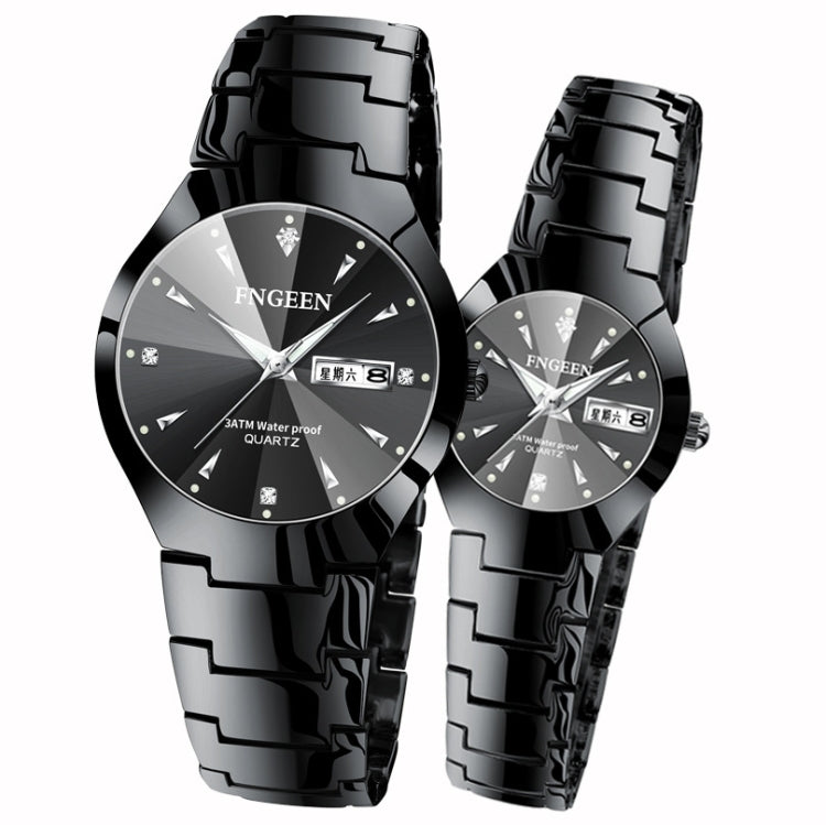 FNGEEN 5808 Men Fashion Steel Strap Quartz Watch Couple Watch, Brown Steel Coffee Surface, Black Steel Black Surface, Stainless Stee White Surface, White Steel Black Surface, Stainless Steel Blue Surface