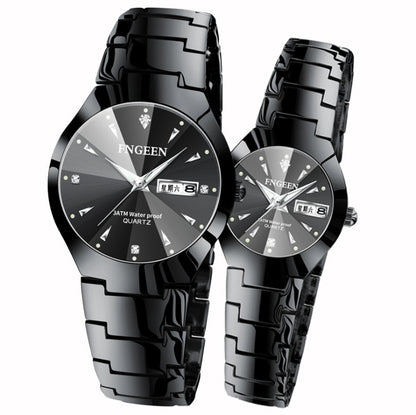 FNGEEN 5808 Men Fashion Steel Strap Quartz Watch Couple Watch, Brown Steel Coffee Surface, Black Steel Black Surface, Stainless Stee White Surface, White Steel Black Surface, Stainless Steel Blue Surface
