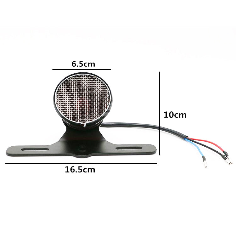 Motorcycle Retro Modified Universal Metal Brake Light LED Tail Light, Metal Brake Light LED Tail Light
