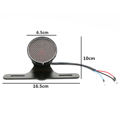 Motorcycle Retro Modified Universal Metal Brake Light LED Tail Light, Metal Brake Light LED Tail Light
