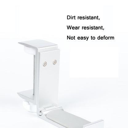 Headphone Bracket Internet Cafe Monitor Earphone Hanger Desktop Earphone Display Stand, Lock Clip Type (Silver), Paste Screw Type (Silver), Paste Screw Type (Black)