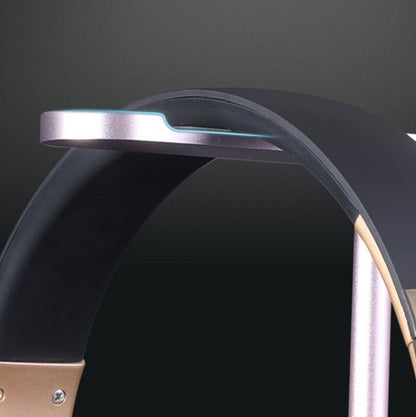 Z9 Headset Aluminum Alloy Bracket Internet Cafe Headset Display Stand, black, Silver, Rose Gold