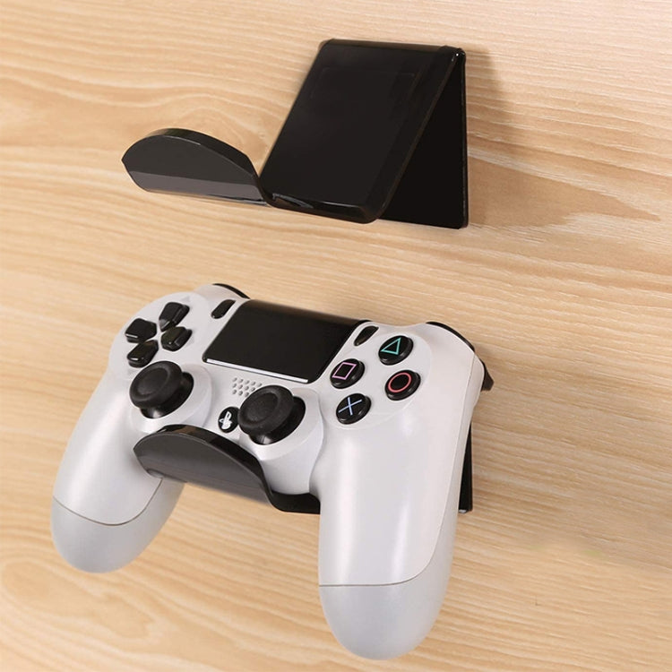 3 PCS Stick-On Headset Bracket Wall-Mounted Gamepad Bracket, Black, Transparent