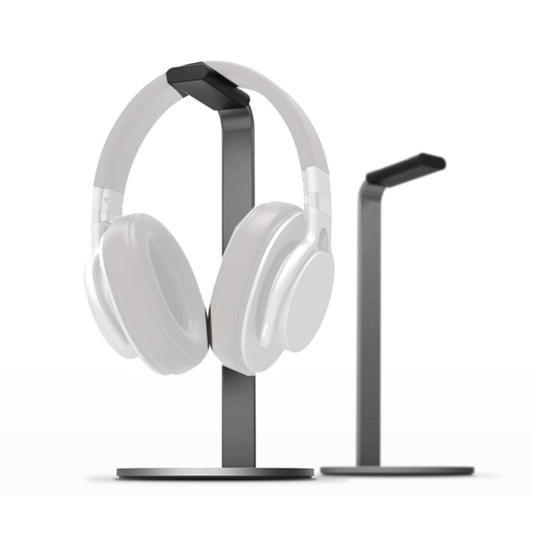 Aluminum Alloy Headphone Holder H-Stand Headphone Display Stand Headphone Storage Rack, Black, Dark Gray, Silver