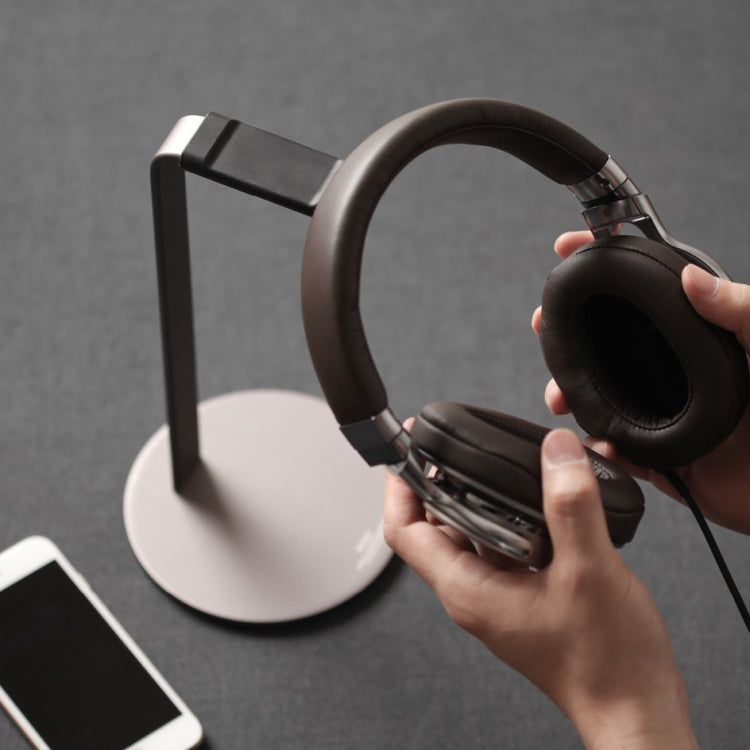 Aluminum Alloy Headphone Holder H-Stand Headphone Display Stand Headphone Storage Rack, Black, Dark Gray, Silver