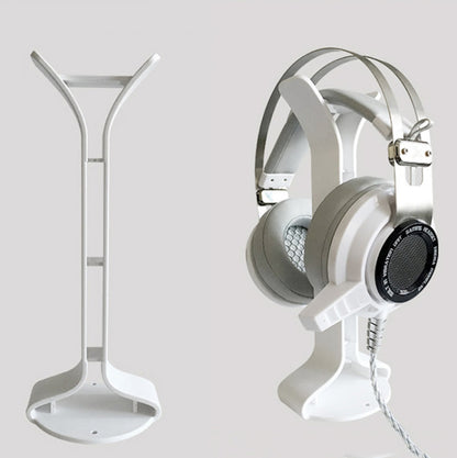 2 PCS Universal Headphone Holder Display Shelf  Internet Cafe Computer Headphone Hanger, White, Black