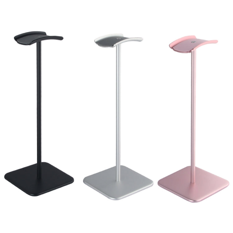 D6 Headset Aluminum Alloy Earphone Holder Internet Cafe Computer Headphone Hanger Display Shelf, Black, Silver Gray, Rose Gold