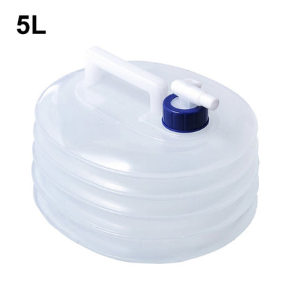 PE Folding Water Bag Shrink Bucket Outdoor Portable Water Bottle, 3L, 5L, 8L, 10L