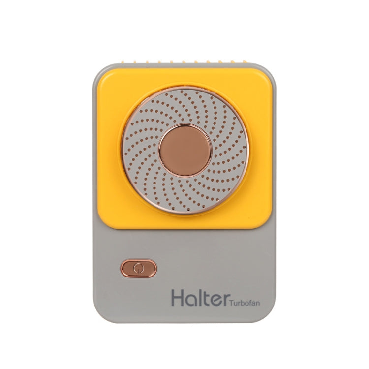 SHC-S03 USB Desktop Leafless Outdoor Sports Portable Lazy Hanging Neck Fan, Pink, Yellow
