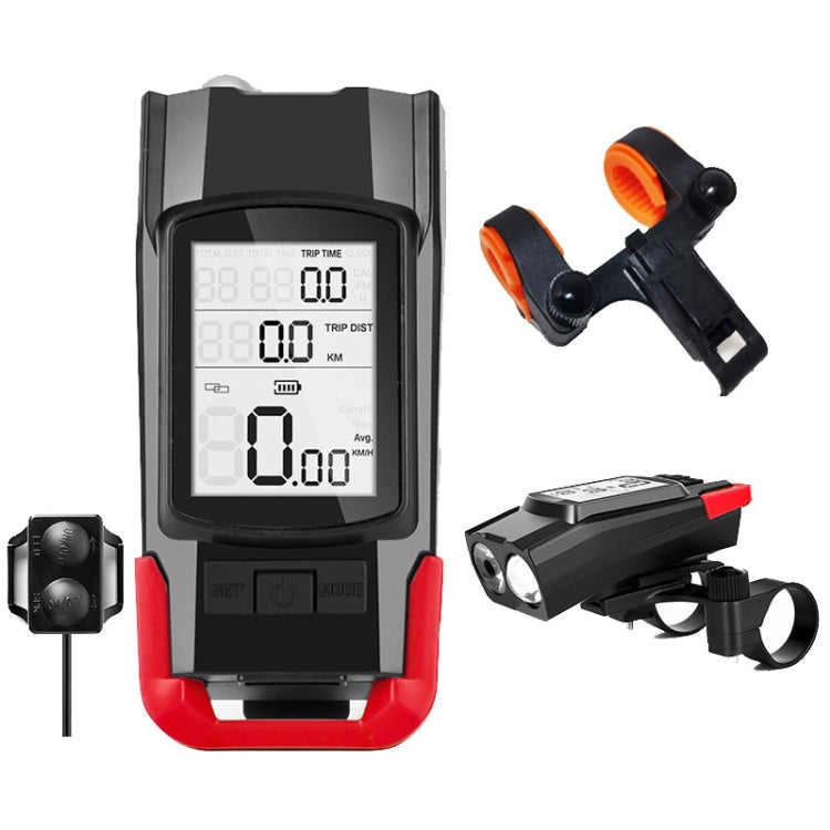 3 In 1 Wireless Bicycle Code Meter Lamp Strong Light Front Light, Red, Green, Blue, Black, Upgrade Floating (Red), Upgrade Floating (Green), Upgrade Floating (Blue), Upgrade Floating (Black), Red Upgrade Floating + Tail Light