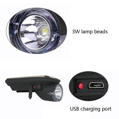 Night Riding Bicycle Light Headlight USB Charging Riding Glare Flashlight, Night Riding Bicycle Light