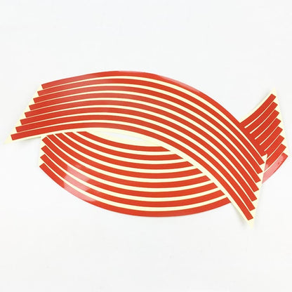 Motorcycle 18inch Wheel Stickers Modified Wheel Reflective Stickers, Blue, Red, Orange, Green, Silver, Black, Yellow