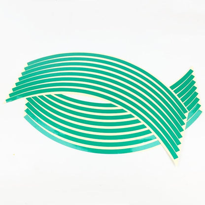 Motorcycle 18inch Wheel Stickers Modified Wheel Reflective Stickers, Blue, Red, Orange, Green, Silver, Black, Yellow