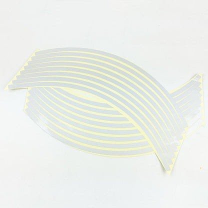 Motorcycle 18inch Wheel Stickers Modified Wheel Reflective Stickers, Blue, Red, Orange, Green, Silver, Black, Yellow