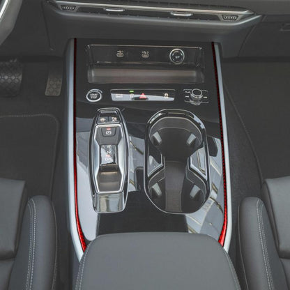 2pcs /Set Gear Shift Side Trim Stickers Left-Hand Drive For Audi A5 / A5L / S5 Avant / A5 Saloon / A6 Avant / A6L, Left-Hand Drive