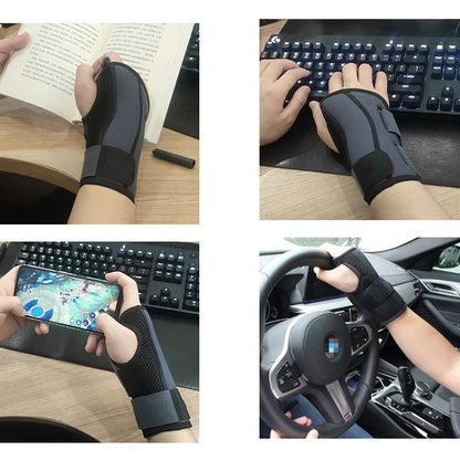 Two-Way Compression Stabilized Support Plate Wrist Brace Fracture Sprain Rehabilitation Wrist Brace, Specification: Right Hand S (Black), Left Hand S (Black), Right Hand S (Black), Left Hand M (Black), Right Hand M (Black), Left Hand L (Black)