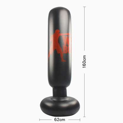 Fitness Vertical Inflatable Punching Bag Boxing Column Tumbler Punching Bag Catharsis Column, Height: 1.6m, 1.6m Letter Pattern