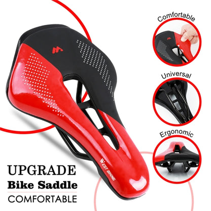 WEST BIKING Cycling Seat Hollow Breathable Comfortable Saddle Riding Equipment, SKU：YP0801101, YP0801101