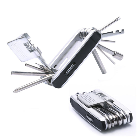 GIYO 13 In 1 Bicycle Repair Combination Tool Multifunctional Mountain Bike Bicycle Repair Tool, GIYO 13 In 1