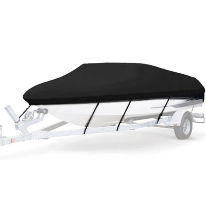 210D Waterproof Boat Cover Speedboat Towed Fishing V-Shaped Boat Cover Rain And Sun Protection Cover, 17-19FT 600x310cm
