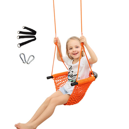 Children Swing Family Toys Indoor And Outdoor Garden Hand-Woven Swing Chair Hanging Chair, Hand-Woven Swing Chair