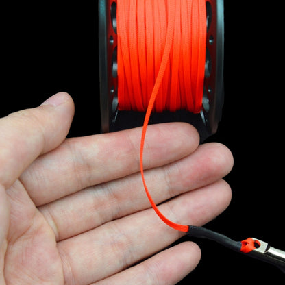 KEEP DIVING Aviation Sluminum Reel Double Hook Diving Buoy Rope Release Device, 30m Black, 15m Black