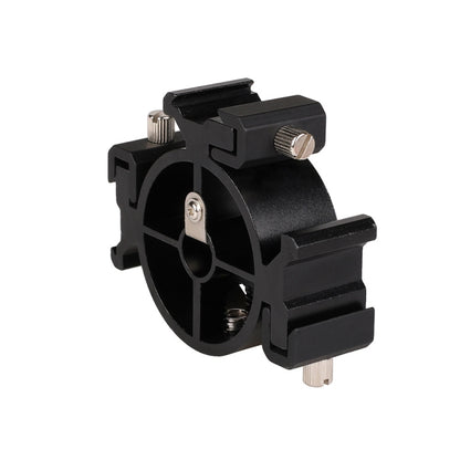 2 PCS Round Field 3 Triple Head Hot Shoe Mount Adapter Flash Holder Bracket Light Stand Holder, Round Triple Heads Bracket