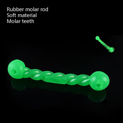Pet Rubber Molar Rods Are Playable And Bite Resistant Training Dog Teeth Cleaning Toys, Small Red, Large Red, Small Green, Large Green