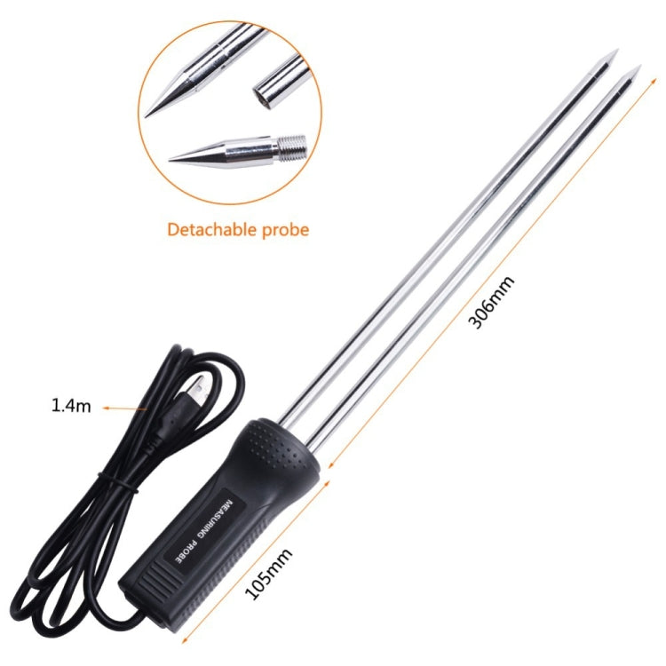 MD7822 Smart Grain Moisture Tester Ultra-Long Probe Digital Moisture Meter