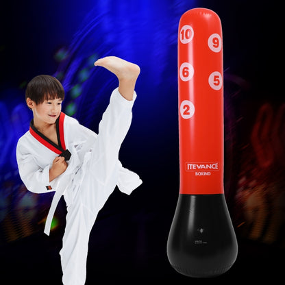 PVC Children Vertical Inflatable Punching Bag Boxing Column Tumbler Punching Bag, Height: 1.55m, 1.55m