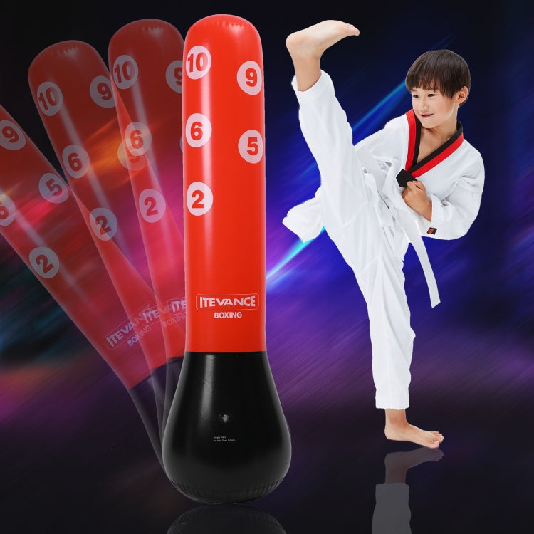 PVC Children Vertical Inflatable Punching Bag Boxing Column Tumbler Punching Bag, Height: 1.55m, 1.55m