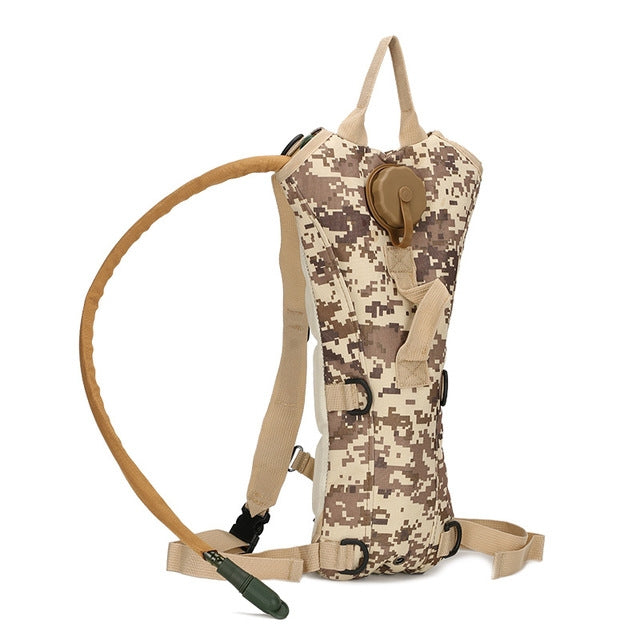 Water Bag Military Tactical Hydration Backpack Outdoor Camping Camelback  Nylon Camel Water Bladder Bag For Cycling, 3L