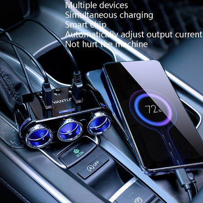 YANTU B39 Cigarette Lighters Cars Multifunctional Usb Fast Charging Car Charger, Wireless Qualcomm Voltage