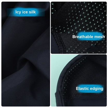 WEST BIKING Summer Riding Ice Silk Cap Windproof Hood Thin Inner Cap Breathable And Quick-Drying Helmet Lining Cap, Helmet Lining Cap(Black)