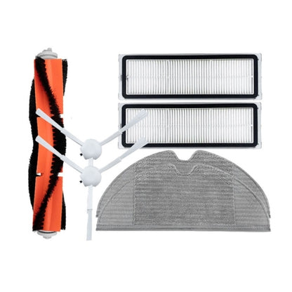 Sweeping Robot Accessories For Xiaomi Mijia 1C, Specification: 7 in 1, 7 in 1, 2 Side Brush Black, Wipes